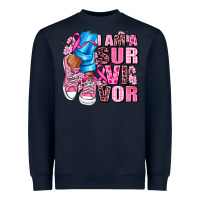 Navy i am a survivor Heavyweight Sweatshirt - AdoDesignShop