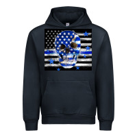 Navy police flag patriotic skull Urban Hoodie - TumblerDesignByShophia