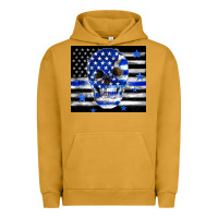 Pigment Peanut Butter police flag patriotic skull Urban Hoodie - TumblerDesignByShophia
