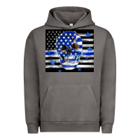 Pigment Tornado police flag patriotic skull Urban Hoodie - TumblerDesignByShophia