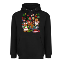Black oh snap christmas Heavyweight Hoodie - MaliasSmallBusiness