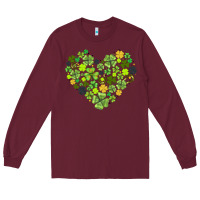 Heart Shaped Clover Long Sleeve Tee | Teevron