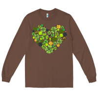 Chestnut heart shaped clover Long Sleeve Tee - AdoDesignShop