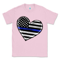 Bubblegum Pink american thin blue line flag Classic Tee - Artiststas