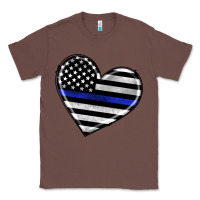Chestnut american thin blue line flag Classic Tee - Artiststas