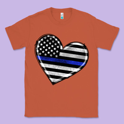American Thin Blue Line Flag Classic Tee Designed By Artiststas