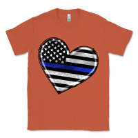Copper american thin blue line flag Classic Tee - Artiststas