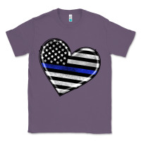 Lavender american thin blue line flag Classic Tee - Artiststas