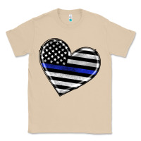 Mushroom american thin blue line flag Classic Tee - Artiststas