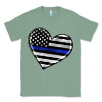 Sage american thin blue line flag Classic Tee - Artiststas