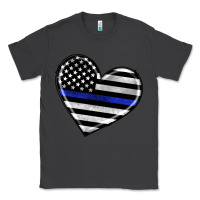 Smoke american thin blue line flag Classic Tee - Artiststas