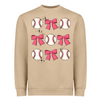 Mushroom baseball coquette bow Heavyweight Sweatshirt - JahusDesignShop