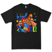 Black Be a kind sole Autism afro girl sneakers Premium Tee - RanaPortraitStore