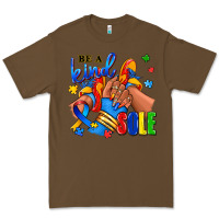 Cacao Be a kind sole Autism afro girl sneakers Premium Tee - RanaPortraitStore