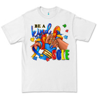 White Be a kind sole Autism afro girl sneakers Premium Tee - RanaPortraitStore