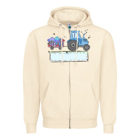 Sandshell easter tractor boy Zipper Hoodie - MaliasSmallBusiness