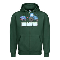 Easter Tractor Boy Zipper Hoodie | Teevron