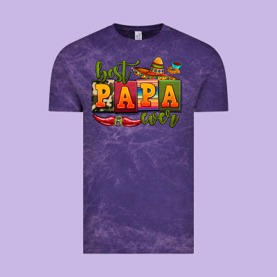 Best Papa Ever Vintage Tee Designed By Adodesignshop
