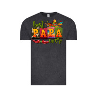 Vintage Black best papa ever Vintage Tee - AdoDesignShop