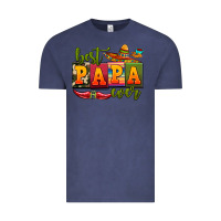 Vintage Denim best papa ever Vintage Tee - AdoDesignShop