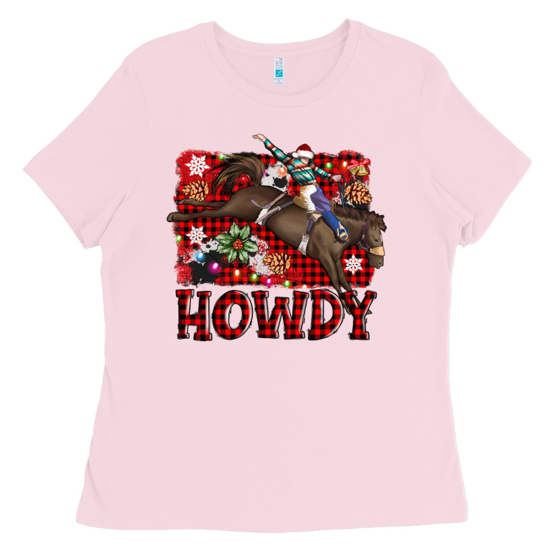 Rodeo Christmas Howdy Ladies Tee by AdoDesignShop | Teevron