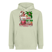 Matcha Pink Christmas hot cocoa and christmas movies Heavyweight Hoodie - NancyCooperArtShop