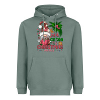 Sage Pink Christmas hot cocoa and christmas movies Heavyweight Hoodie - NancyCooperArtShop