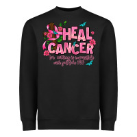 Black heal cancer Heavyweight Sweatshirt - AdoDesignShop