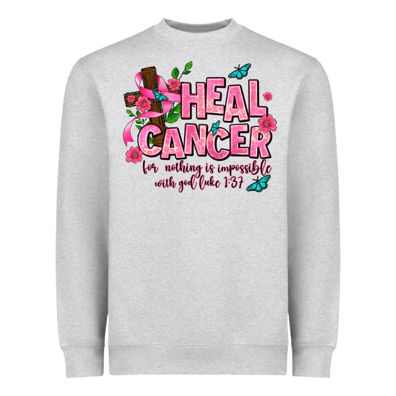 Heal Cancer Heavyweight Sweatshirt by AdoDesignShop | Teevron