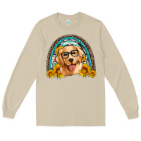 Mushroom golden retriever rainbow Long Sleeve Tee - Artiststas