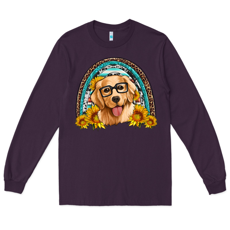 Golden Retriever Rainbow Long Sleeve Tee by Artiststas | Teevron