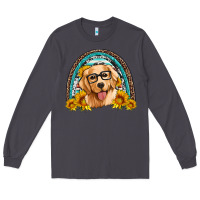 Smoke golden retriever rainbow Long Sleeve Tee - Artiststas