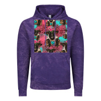 Cloud Purple black sheep seamless pattern Vintage Hoodie - HRA Design Shop