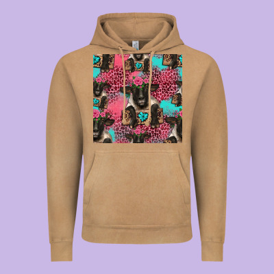 Black Sheep Seamless Pattern Vintage Hoodie Designed By Hra Design Shop
