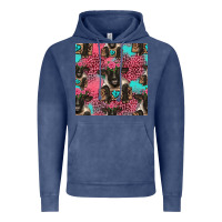 Vintage Denim black sheep seamless pattern Vintage Hoodie - HRA Design Shop