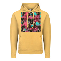 Vintage Mustard black sheep seamless pattern Vintage Hoodie - HRA Design Shop
