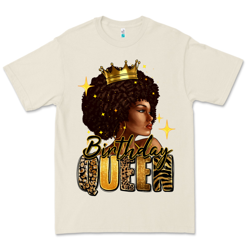 Birthday Queen Afro Girl Premium Tee by RanaPortraitStore | Teevron