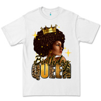 White Birthday queen afro girl Premium Tee - RanaPortraitStore