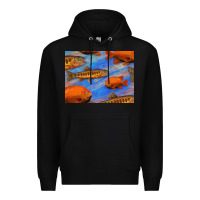 Black California Golden Trout Garibaldi Fish Background Premium Hoodie - Bettercallsaul