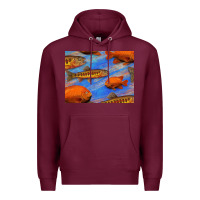 Burgundy California Golden Trout Garibaldi Fish Background Premium Hoodie - Bettercallsaul