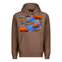 Chestnut California Golden Trout Garibaldi Fish Background Premium Hoodie - Bettercallsaul