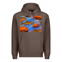Coffee California Golden Trout Garibaldi Fish Background Premium Hoodie - Bettercallsaul