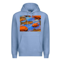 Colony Blue California Golden Trout Garibaldi Fish Background Premium Hoodie - Bettercallsaul