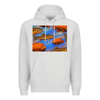 Dove Grey California Golden Trout Garibaldi Fish Background Premium Hoodie - Bettercallsaul