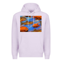 Lilac California Golden Trout Garibaldi Fish Background Premium Hoodie - Bettercallsaul