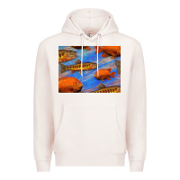 Pale Pink California Golden Trout Garibaldi Fish Background Premium Hoodie - Bettercallsaul
