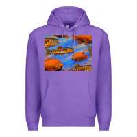 Purple California Golden Trout Garibaldi Fish Background Premium Hoodie - Bettercallsaul