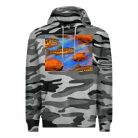 Slate Camo California Golden Trout Garibaldi Fish Background Premium Hoodie - Bettercallsaul