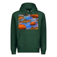 Sports Green California Golden Trout Garibaldi Fish Background Premium Hoodie - Bettercallsaul