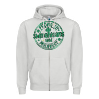 Dove Grey prone to shenanigans and malarkey Zipper Hoodie - MaliasSmallBusiness